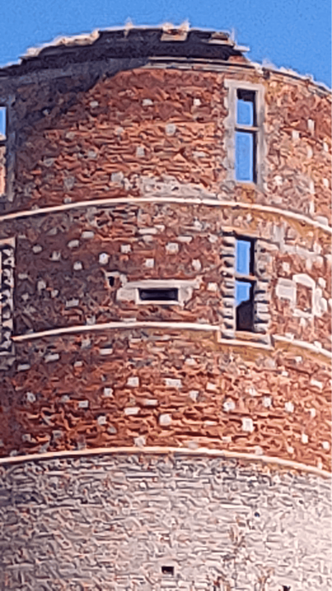 Détail du château à proximité